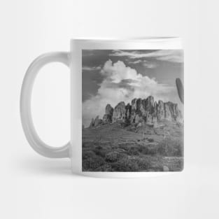 Saguaro Cacti And Superstition Mountains Lost Dutchman State Park Mug